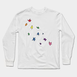 Heartstopper Leaves (Rainbow pride colours) Long Sleeve T-Shirt